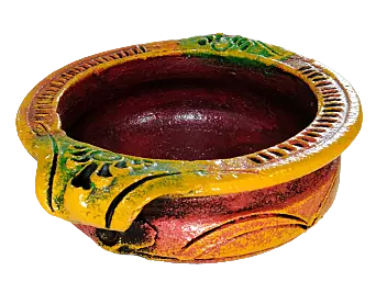 Hand painted Terracotta bowl