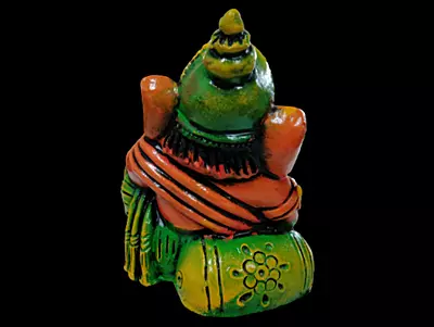 Ganesha Idol Hand-Painted Clay