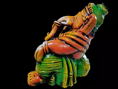Ganesha Idol Hand-Painted Clay